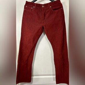 GAP Men’s Corduroy Pants 33x32 – Brick Red / Terracotta Color
